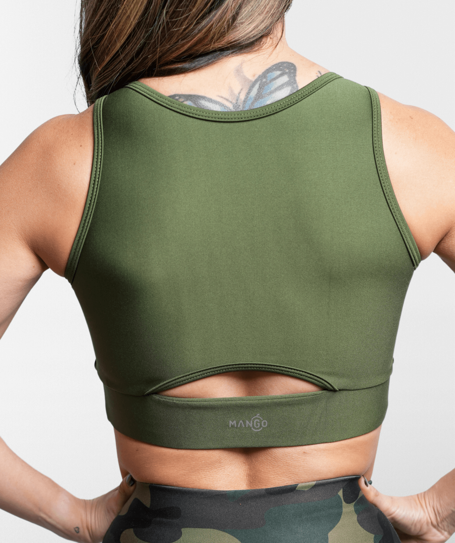 Dark Green Sports Bra - Mango Activewear